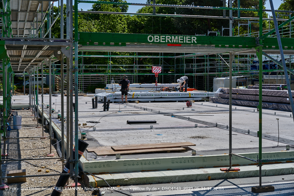 31.05.2023 - Wände für das Haus für Kinder in Neuperlach in München